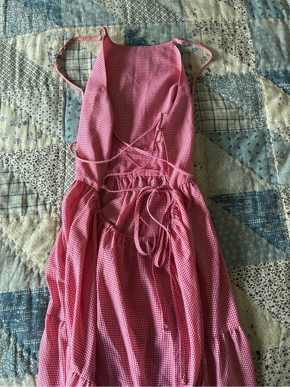 Christy Dawn Delphine Pink Tiered Maxi Sundress - Picture 4 of 5